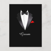 バチュラーパーティカジノナイト インビテーションポストカード (正面)