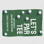 バチュラーパーティカスタムゴルフTRIPレッツパーティー ゴルフタオル (横)