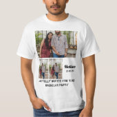 バチュラーパーティカスタム3フォトコラージュ Tシャツ (正面)