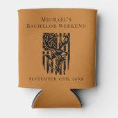 バチュラーパーティクーラーボックス | アメリカ国旗の上にバック 缶クーラー (正面)