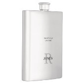 バチュラーパーティグルームフラスクモノグラムおもしろいギフト フラスク (右)