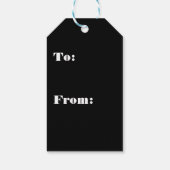 バチュラーパーティグロムスマンチームグルームブラックtuxedo ギフトタグ (裏面)