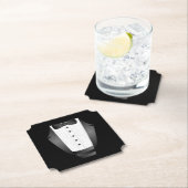 バチュラーパーティグロムスマンチームグルームブラックtuxedo ペーパーコースター (インサイチュ)