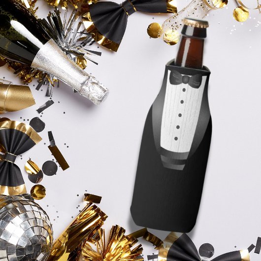 バチュラーパーティグロムスマンチームグルームブラックtuxedo ボトルクーラー