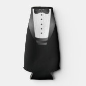 バチュラーパーティグロムスマンチームグルームブラックtuxedo ボトルクーラー (正面)