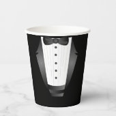 バチュラーパーティグロムスマンチームグルームブラックtuxedo 紙コップ (正面)