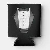 バチュラーパーティグロムスマンチームグルームブラックtuxedo 缶クーラー (正面)