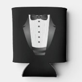 バチュラーパーティグロムスマンチームグルームブラックtuxedo 缶クーラー (裏面)