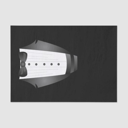 バチュラーパーティグロムスマンチームグルームブラックtuxedo 薄葉紙 (正面)