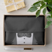バチュラーパーティグロムスマンチームグルームブラックtuxedo 薄葉紙 (ギフト)
