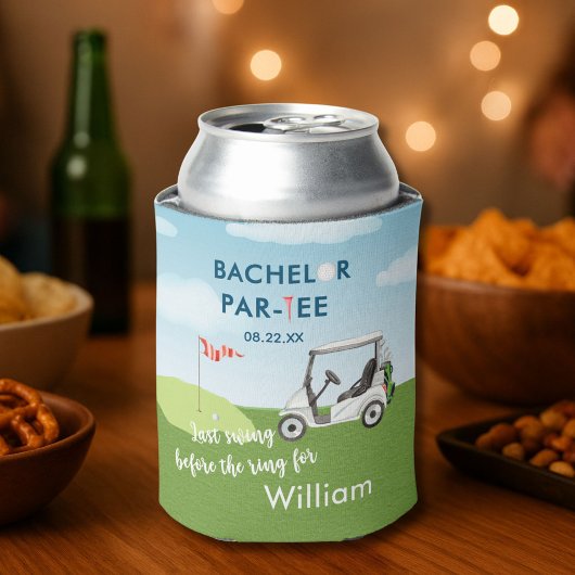 バチュラーパーティゴルファー名日最終スイング 缶クーラー