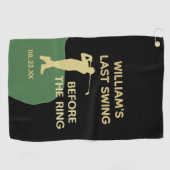 バチュラーパーティゴルフ最後のスイング名ようこそ ゴルフタオル (横)