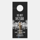 バチュラーパーティシャンパンを乱さない ドアノブサイン (正面)