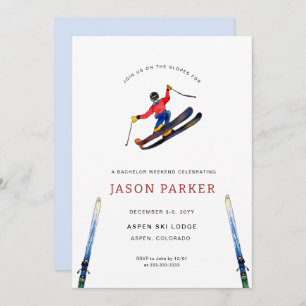 バチュラーパーティスキートリップ 招待状