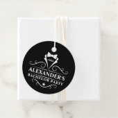 バチュラーパーティタキシードタイブラックラウンド フェイバータグ (インサイチュ)