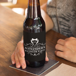 バチュラーパーティタキシードタイブラック ビールラベル