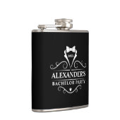 バチュラーパーティタキシードタイブラック  フラスク (右)