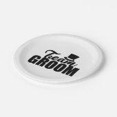 バチュラーパーティチームグルームトップハット – ギフトアイディア ペーパープレート (アングル)