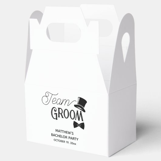 バチュラーパーティチーム結婚グルーム フェイバーボックス (オープン)