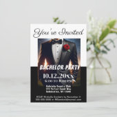 バチュラーパーティツキセド招待状 招待状 (スタンド正面)