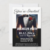 バチュラーパーティツキセド招待状 招待状 (正面)