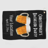 バチュラーパーティビール応援結婚ズのゴルフタオル ゴルフタオル (横)