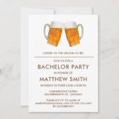バチュラーパーティビール応援結婚ズ 招待状 (正面)
