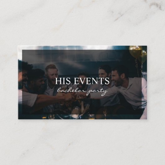 バチュラーパーティブライダルパーティお祝い 名刺 (正面)