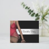 バチュラーパーティブラックシルバーガール 招待状 (スタンド正面)