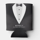 バチュラーパーティブラックスーツ&ボウタイ 缶クーラー (裏面)