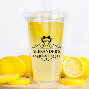 バチュラーパーティブラックタイ – 文字色の選択 アクリルタンブラー