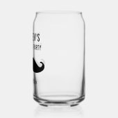 バチュラーパーティブラックムスタッシュ結婚式の引き出物ビール ガラス缶 (左)