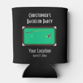 バチュラーパーティプールテーブルビルダーズ結婚式の引き出物 缶クーラー (裏面)