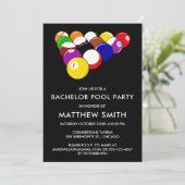 バチュラーパーティプールボールビルダーズ招待状 招待状 (スタンド正面)