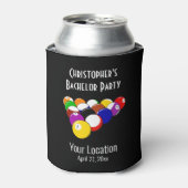 バチュラーパーティプールボールビルダーズ結婚式の引き出物 缶クーラー (缶正面)