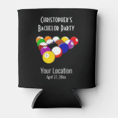 バチュラーパーティプールボールビルダーズ結婚式の引き出物 缶クーラー (正面)