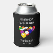バチュラーパーティプールボールビルダーズ結婚式の引き出物 缶クーラー (缶裏面)