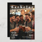 バチュラーパーティマガジンカバー 招待状 (正面/裏面)