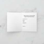 バチュラーパーティミスターサル 招待状 (内部)