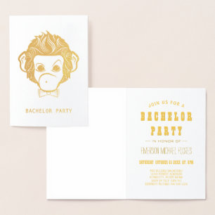 バチュラーパーティミスターモンキー金ゴールド 箔カード