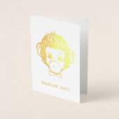 バチュラーパーティミスターモンキー金ゴールド 箔カード (正面)