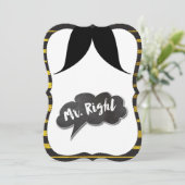 バチュラーパーティミスターライトムスタッシュレトロヒップスター 招待状 (スタンド正面)