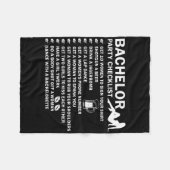 バチュラーパーティメンズいけなチェックリスト取得Marri フリースブランケット (正面(横))