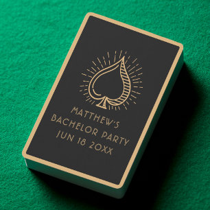 バチュラーパーティモダングロムメンウェディングパーティギフト トランプ