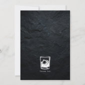 バチュラーパーティモダンスタイリッシュ写真 招待状 (裏面)