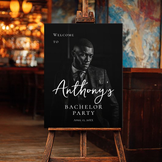 バチュラーパーティモダンスタイリッシュ歓迎 ポスター