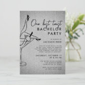 バチュラーパーティモダンワンラストトーストマルティーニ 招待状 (スタンド正面)