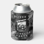 バチュラーパーティモダン葉巻とウィスキーブラック 缶クーラー (缶正面)