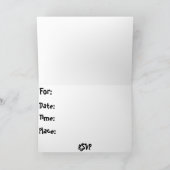 バチュラーパーティユーモア 招待状 (内部)