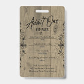 バチュラーパーティヴィンテージツキシードVIPバッジ バッジ (Back)